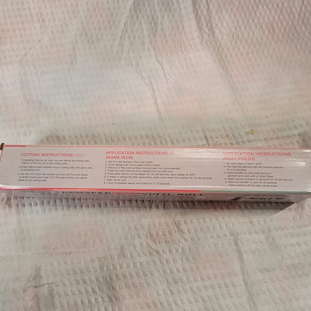 HTVRONT Rainbow White Glitter Heat Transfer Vinyl Roll 12" x 6' HTV Iron On